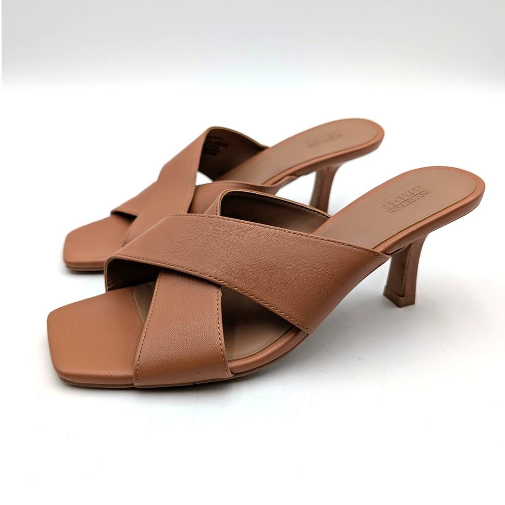 Nordstrom Rack Lauren Slide Sandals Open Toe Womens Brown Size US5.5M EU35.5